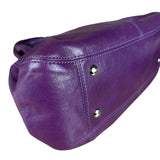 Coach Vintage Purple Leather Hobo Shoulder Bag