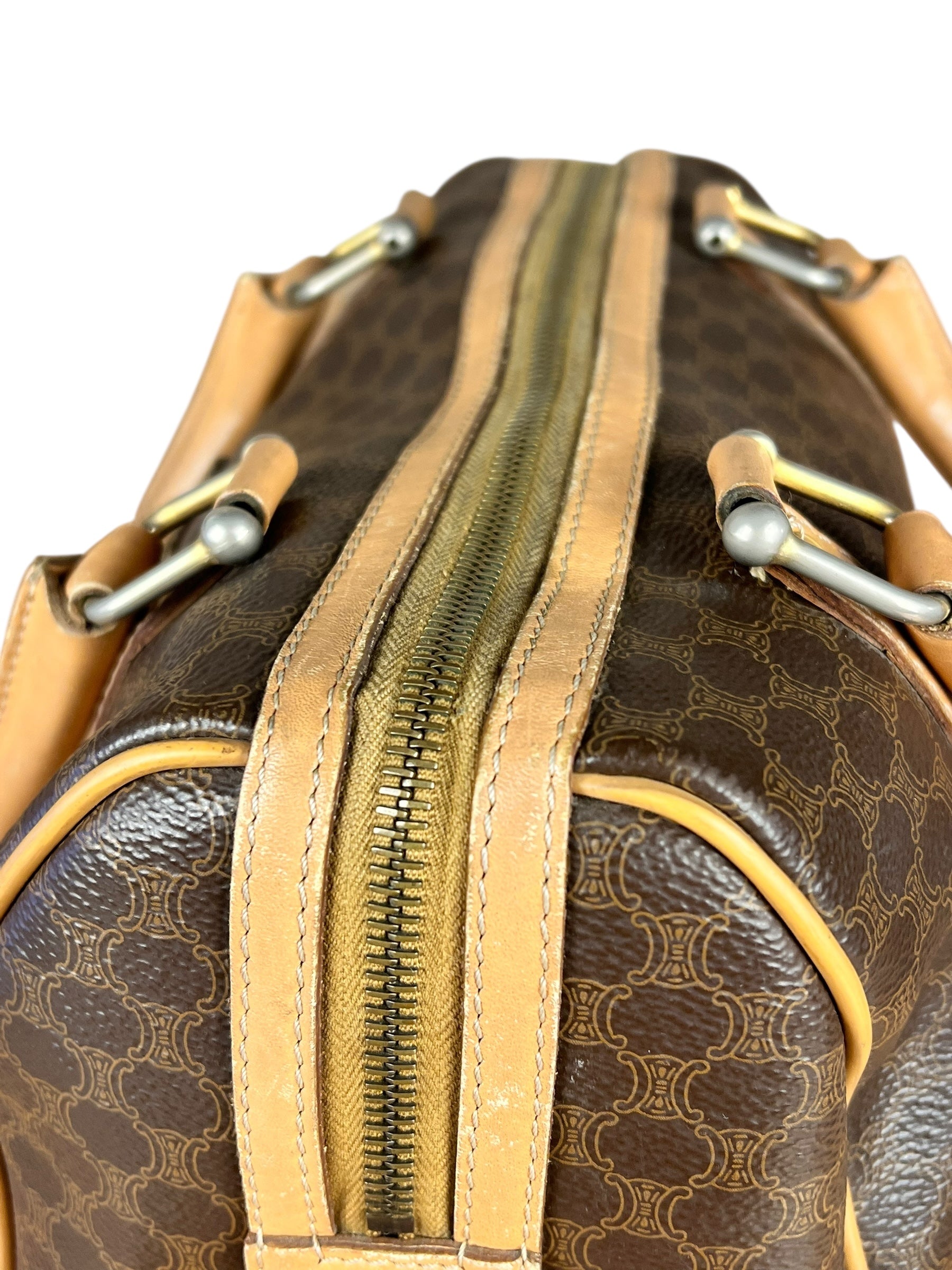 Celine Macadam Vintage Mini Boston Handbag
