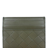 Bottega Veneta Intrecciato Cardholder Navy/Olive