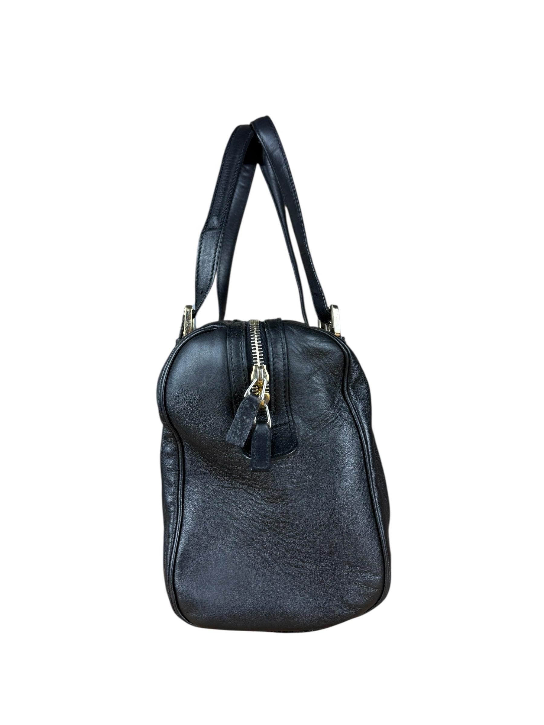 Gucci Britt Leather Boston Bag