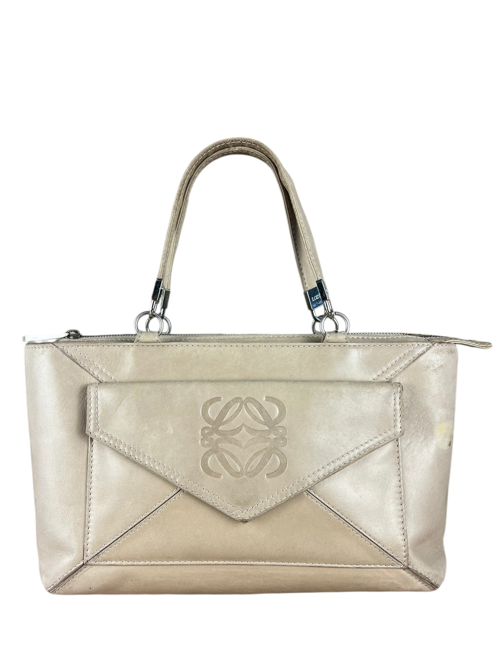 Loewe Vintage Leather Postal Handbag