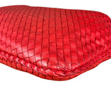 Bottega Veneta Large Intreccio Hobo Bag Red
