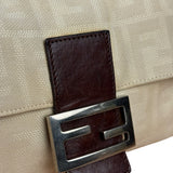 Fendi FF Canvas Baguette