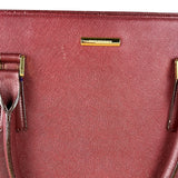 Burberry Vintage Leather Burgundy Handbag