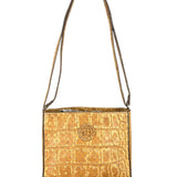 Fendi Vintage Crocodile-Embossed Leather Crossbody Bag