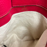 Gucci Orange Pebble Leather Swing Medium Tote