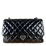 Chanel Black Patent Leather Classic Flap Bag ('08-'09)