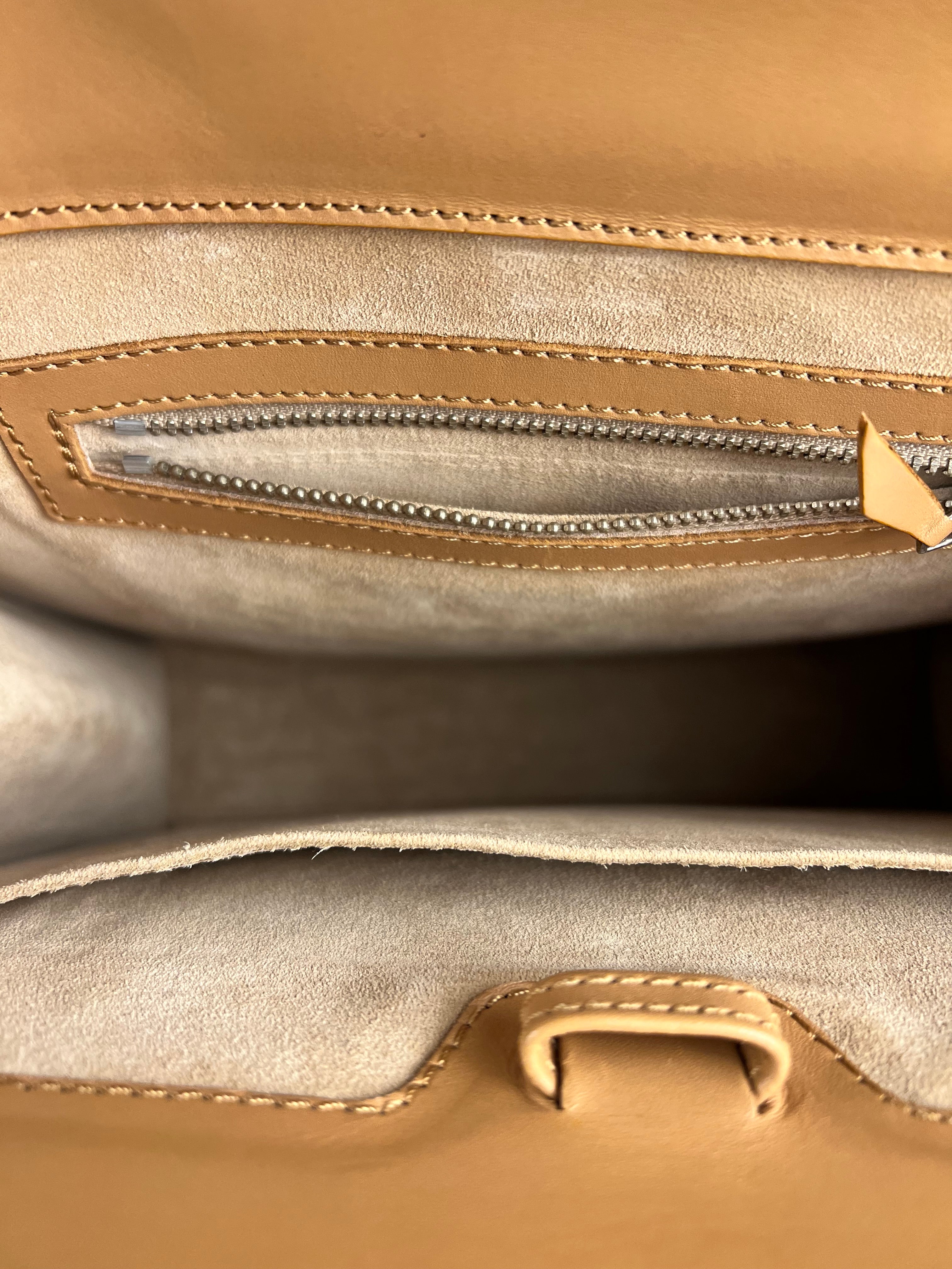 Dior Brown Leather Shoulder Tote