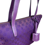 Loewe Vintage Purple Anagram Shoulder Tote