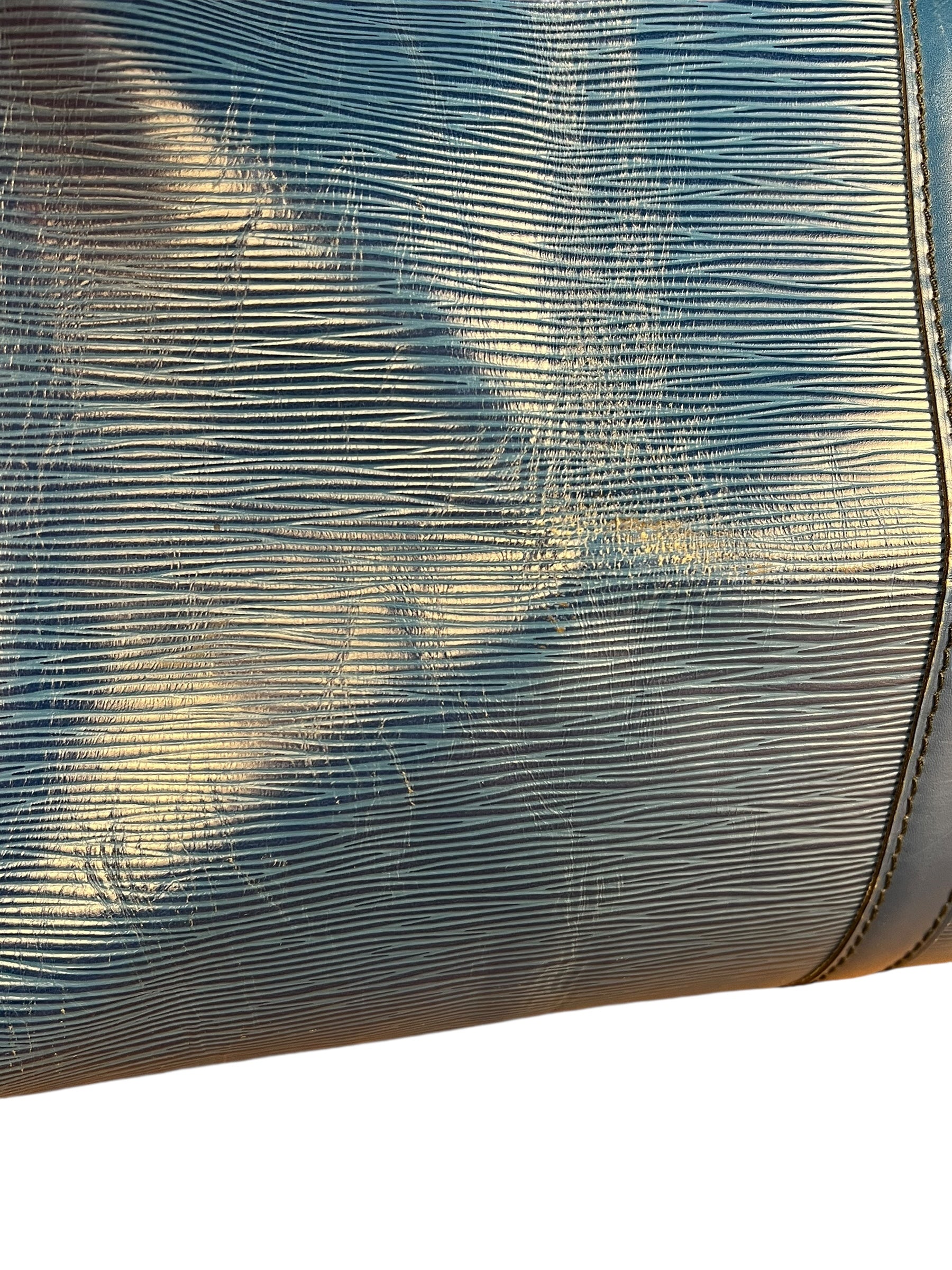 Louis Vuitton Blue Epi Keepall 55