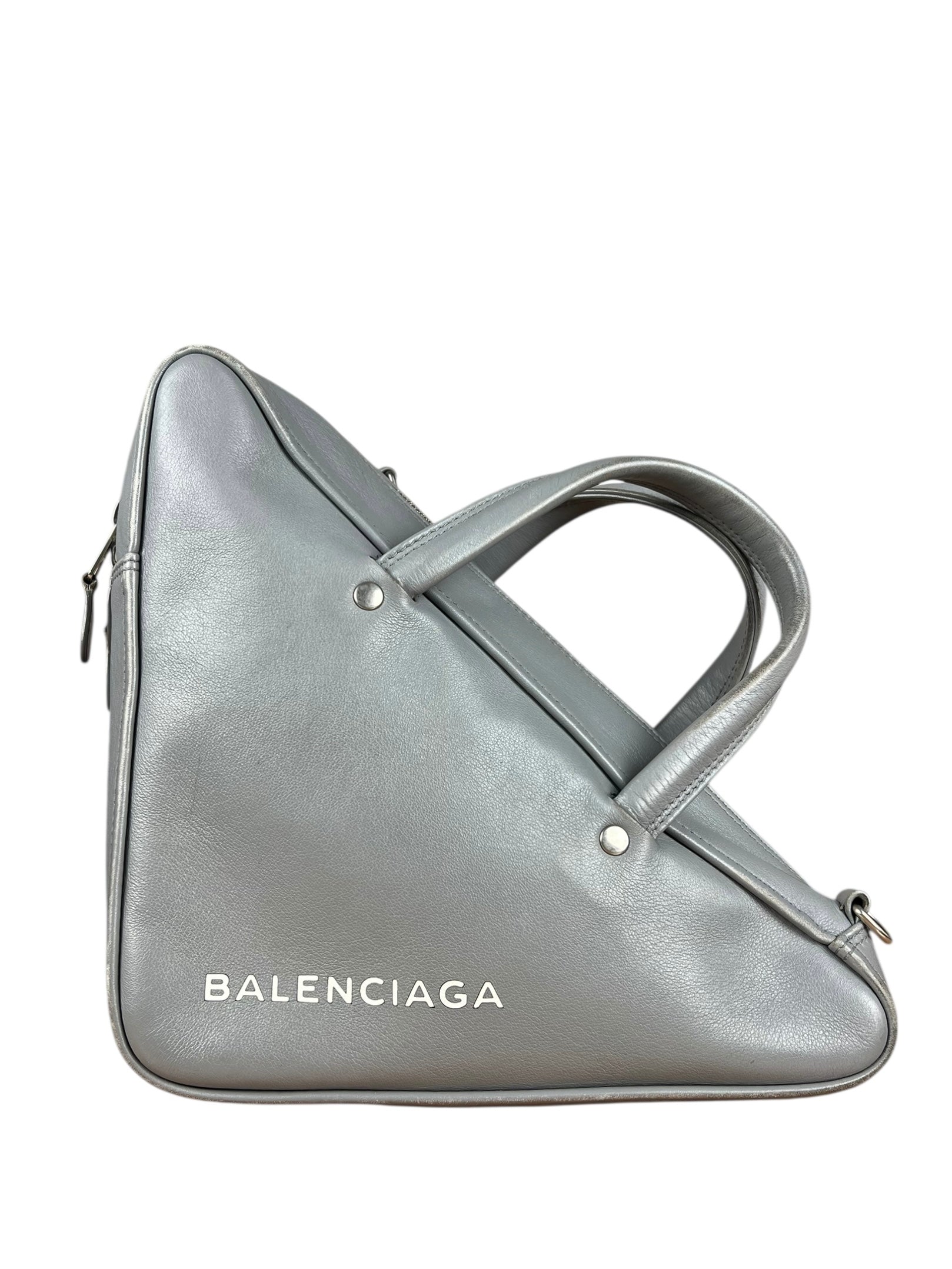 Balenciaga Small Grey Triangle Bag