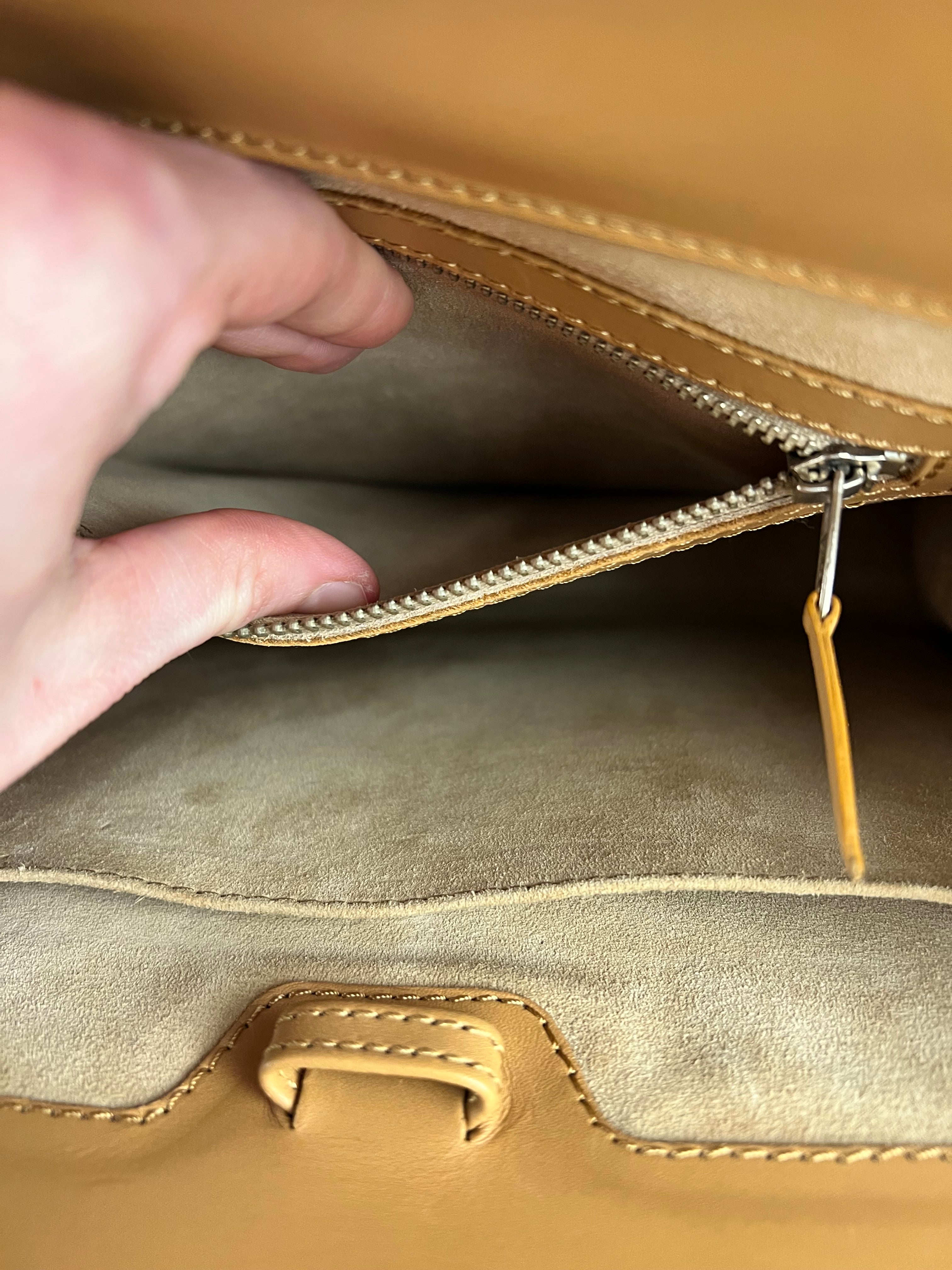 Dior Brown Leather Shoulder Tote
