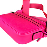 Gucci Hot Pink GG Rubber Effect Crossbody Bag