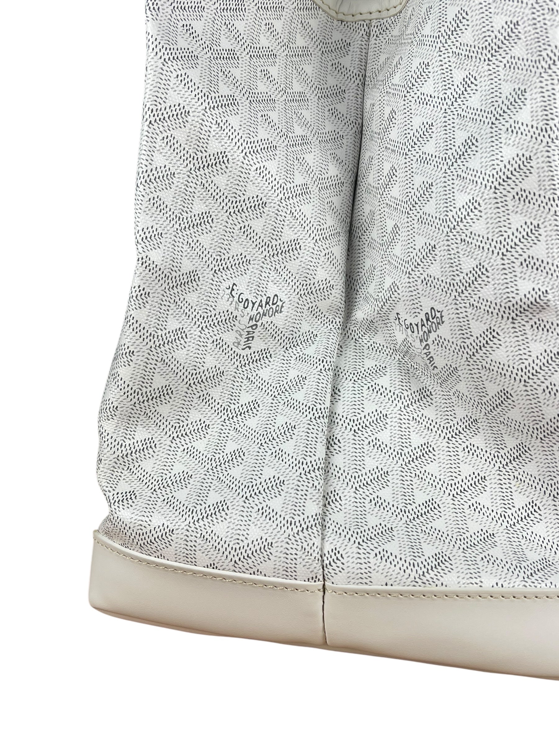 Goyard Bellechasse Goyardine MM White