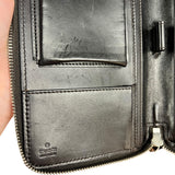 Gucci Diamante Leather Zippy Top Handle Organizer