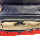 Gucci GG Red Marmont Flap Chain Shoulder Bag