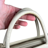 Prada Leather Tote Bag Beige/Ivory