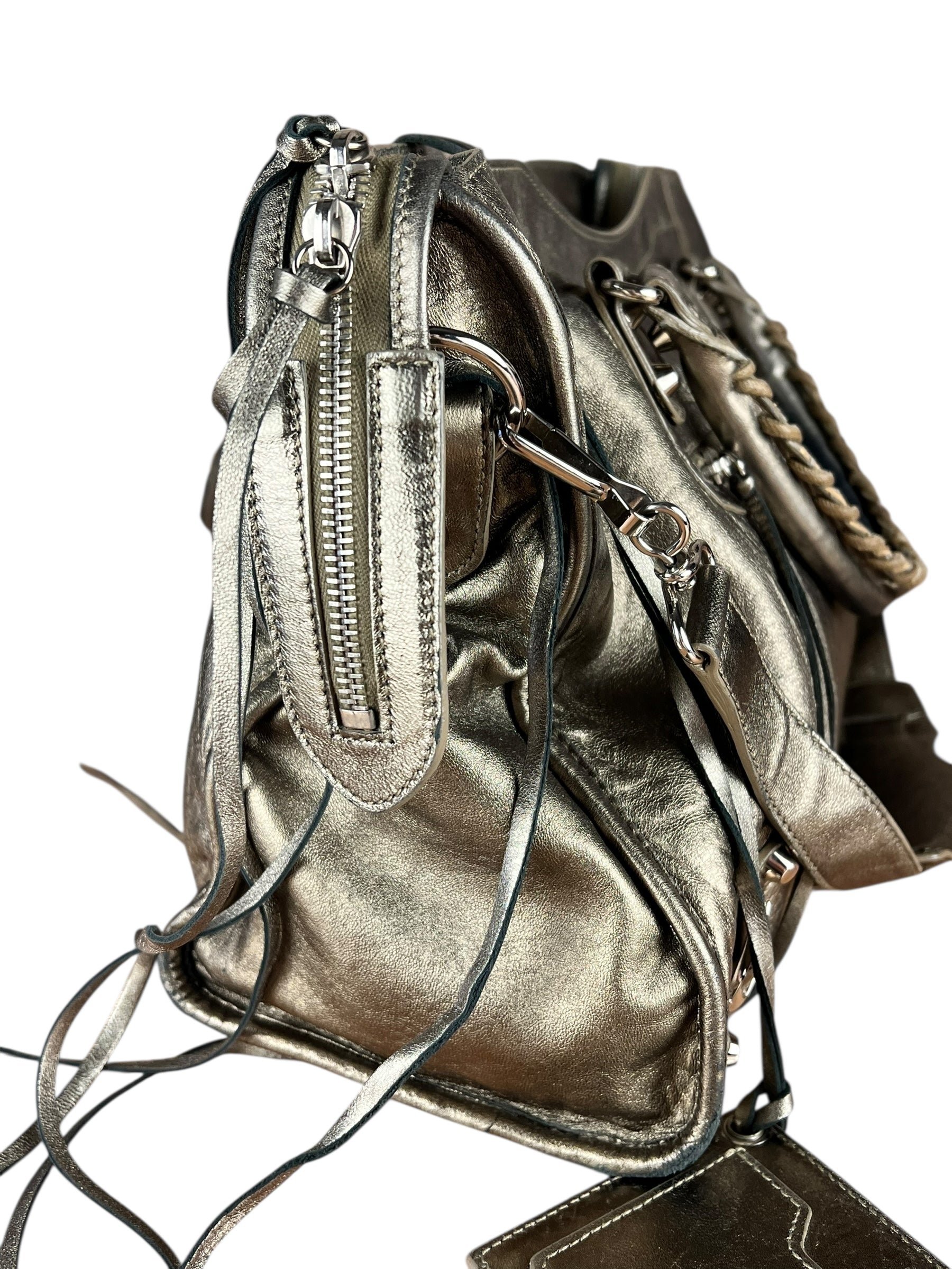 Balenciaga Gold Metallic M Le City Bag