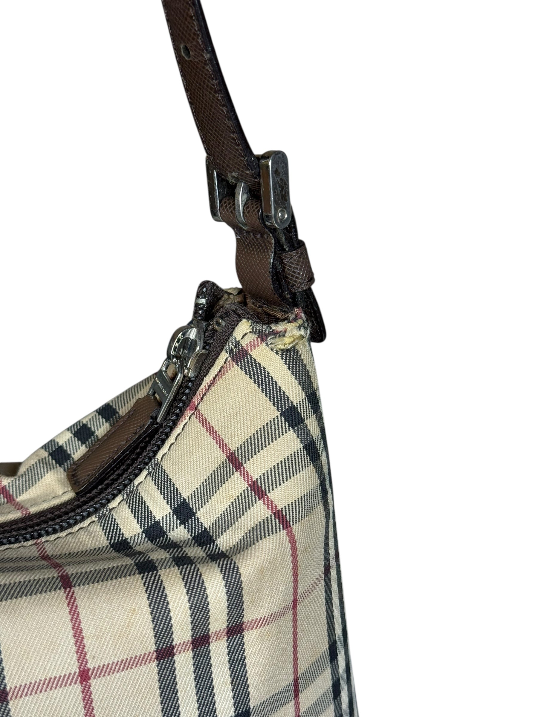Burberry Nova Check Canvas Vintage Shoulder Bag