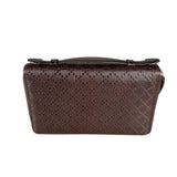 Gucci Diamante Leather Zippy Top Handle Organizer