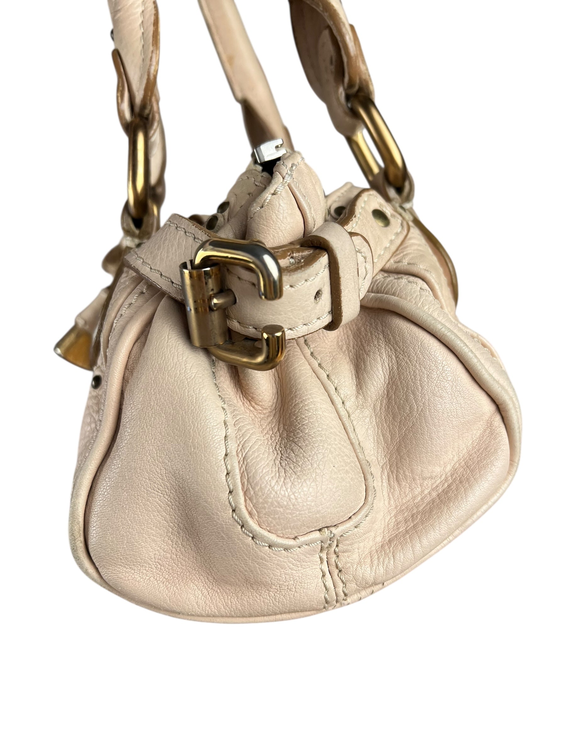 Chloe Vintage Mini Chloe Paddington Bag Beige