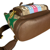 Gucci GG Equestrian Coated Canvas Backpack