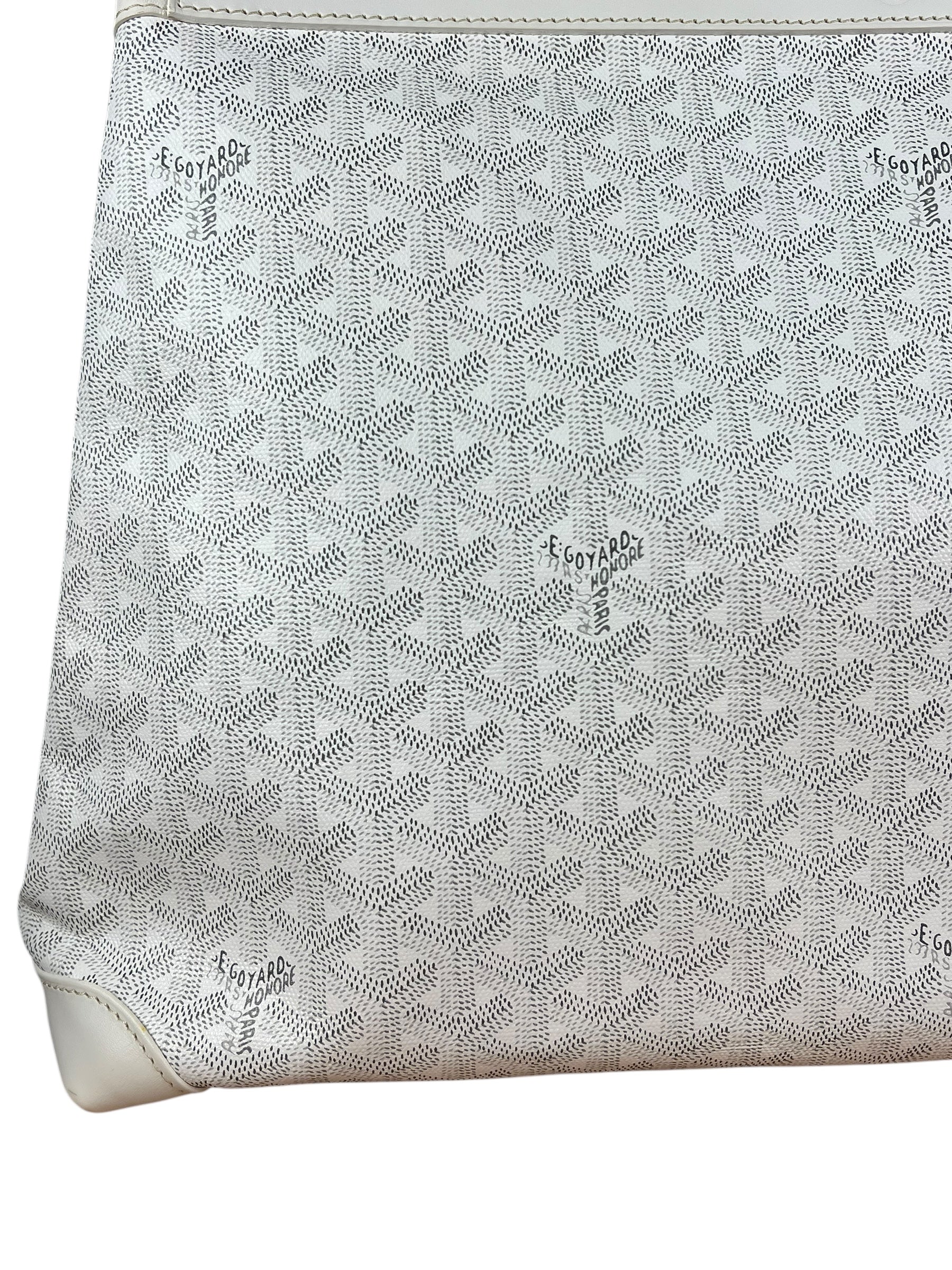 Goyard Bellechasse Goyardine MM White