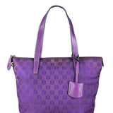 Loewe Vintage Purple Anagram Shoulder Tote