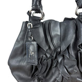 Prada Nappa Leather Ruffle Hobo Shoulder Bag