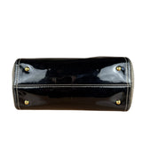 Fendi vintage Chameleon Black Patent Leather Handbag