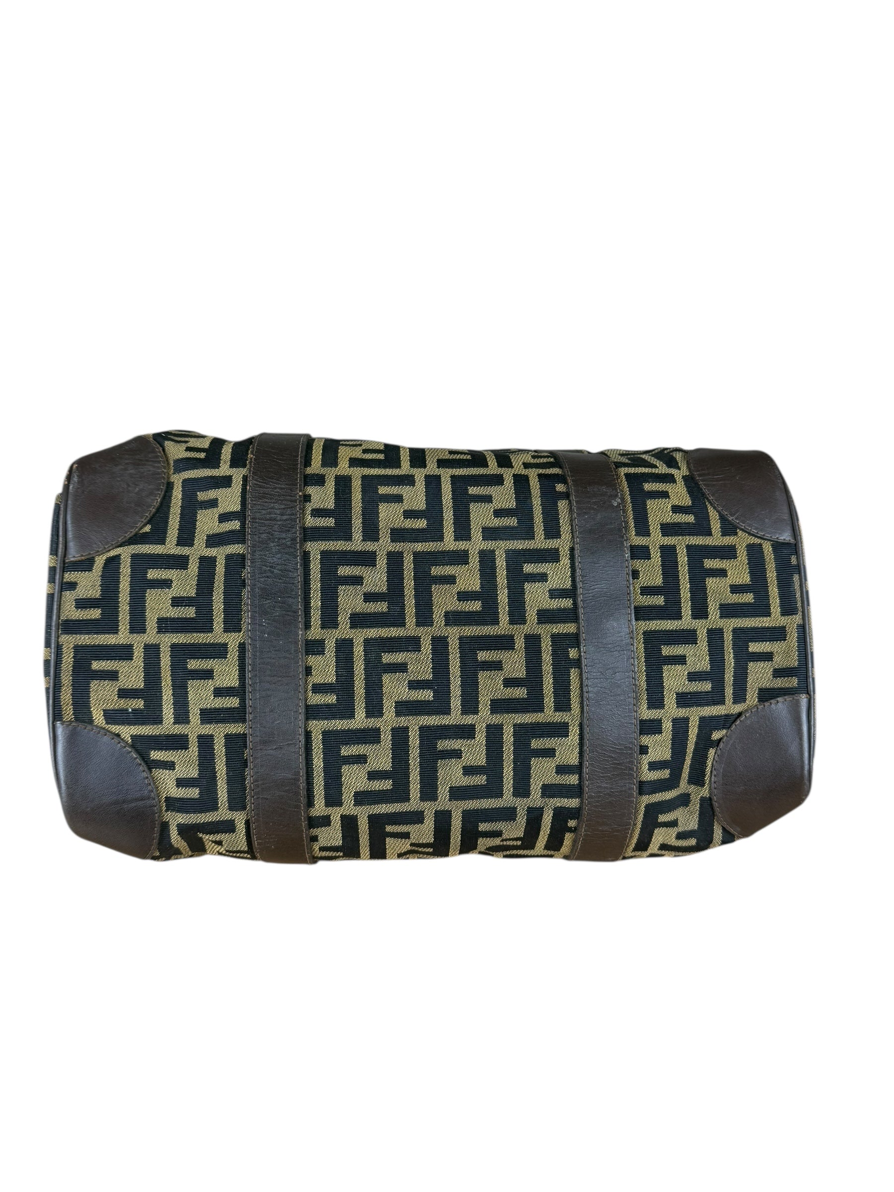 Fendi Vintage Zucca Boston Bag
