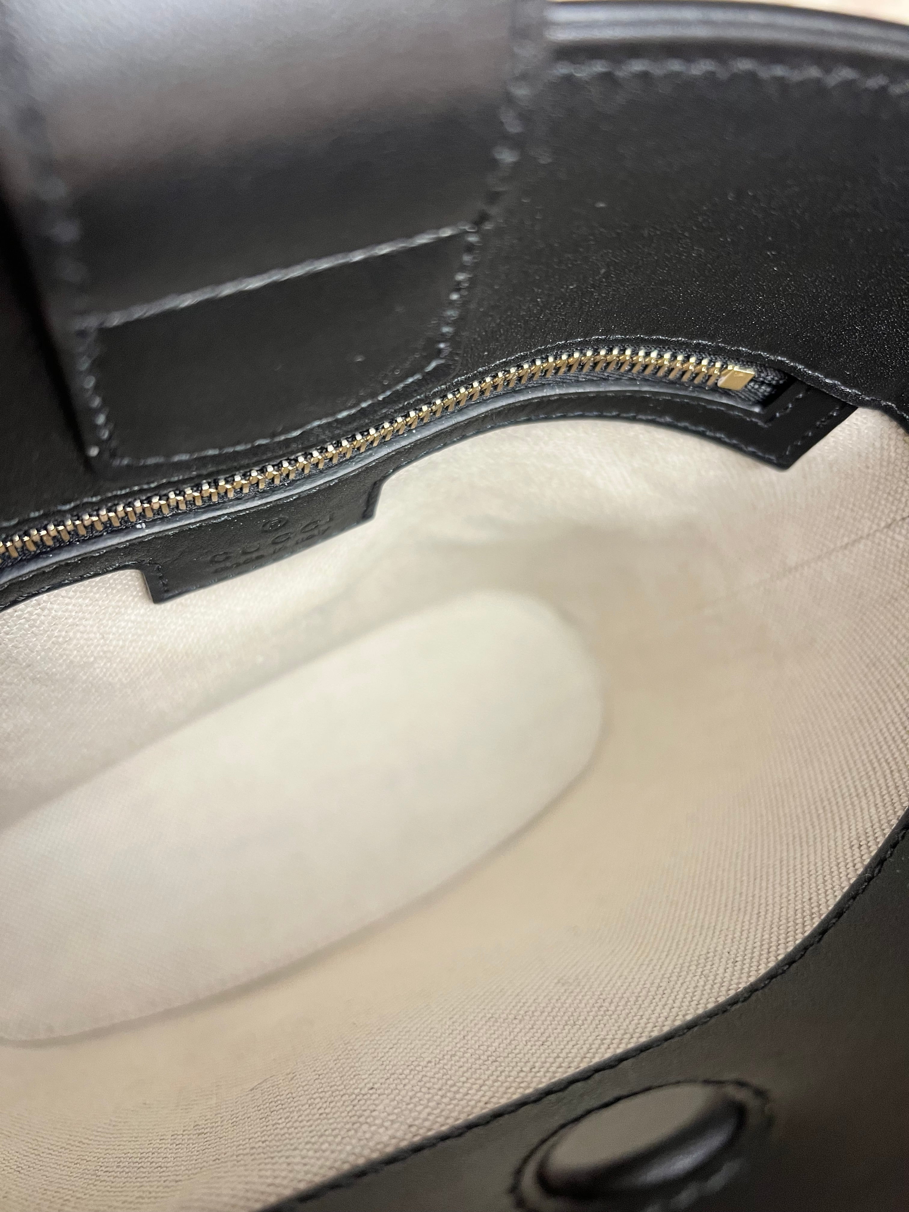 Gucci 73 Small Bucket Bag Zebra Print