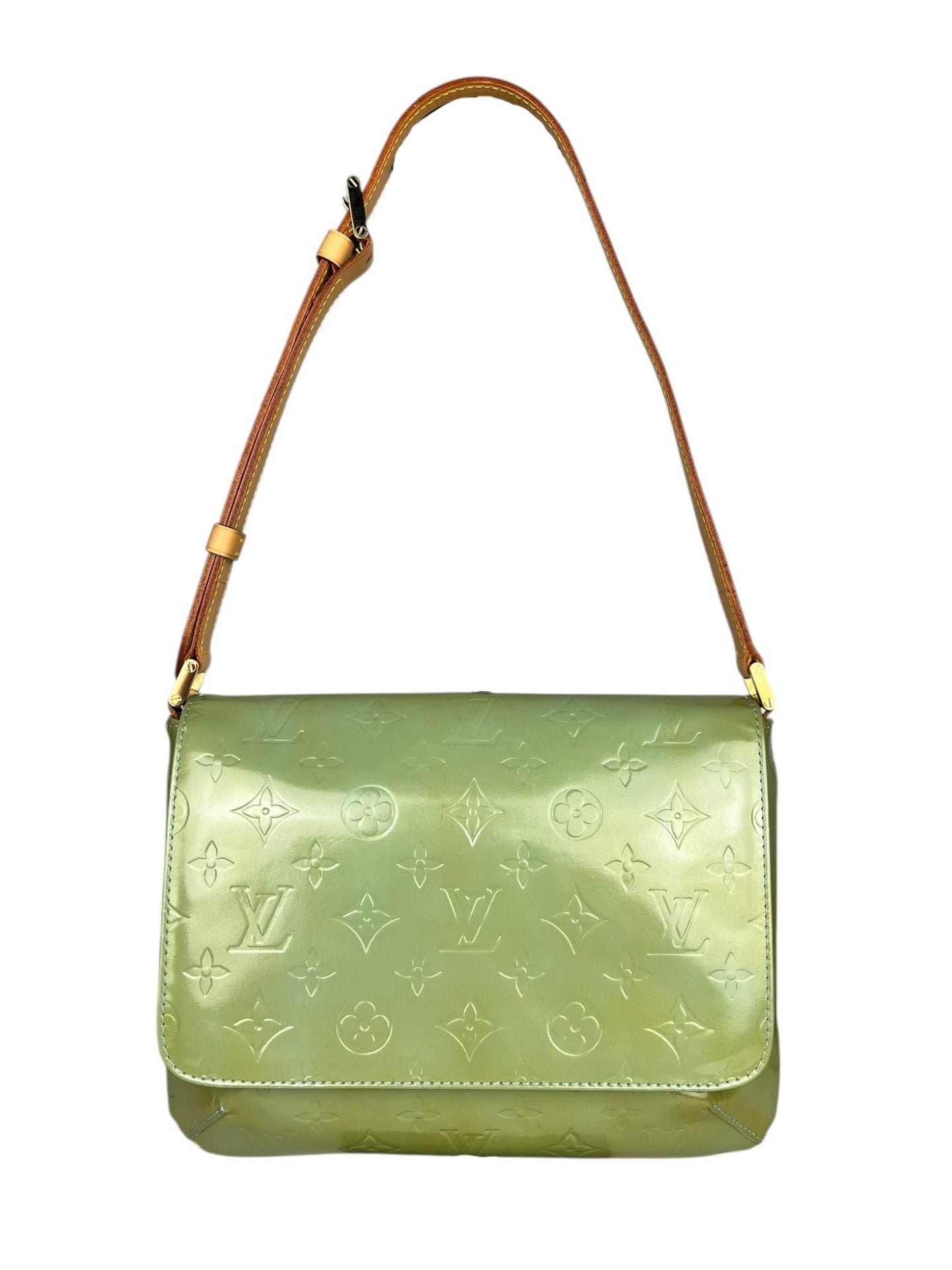 Louis Vuitton Monogram Vernis Green Thompson Shoulder Bag