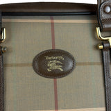 Burberry Brown Vintage Check Boston Handbag
