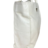 Prada Leather Tote Bag Beige/Ivory