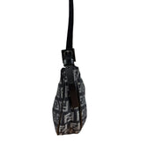 Fendi FF Black Canvas Boat Pochette