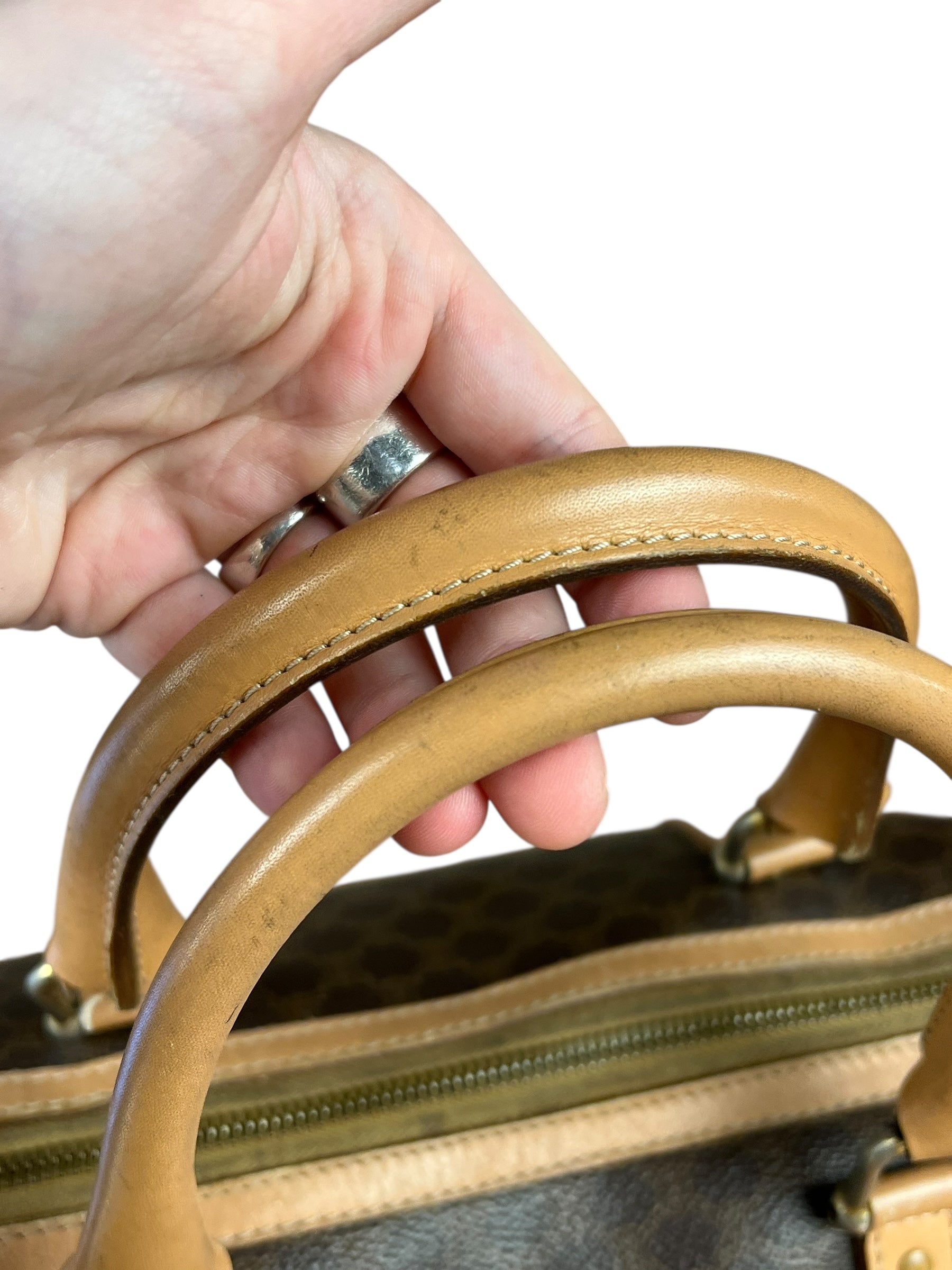 Celine Macadam Vintage Mini Boston Handbag