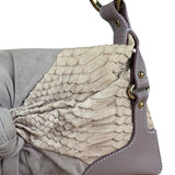 Fendi Lavender Python & Suede Pochette