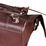 Balenciaga Burgundy Mini City Bag