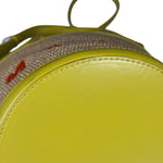 Marni Tropicalia Mini Bucket Bag Raffia with Yellow Trim