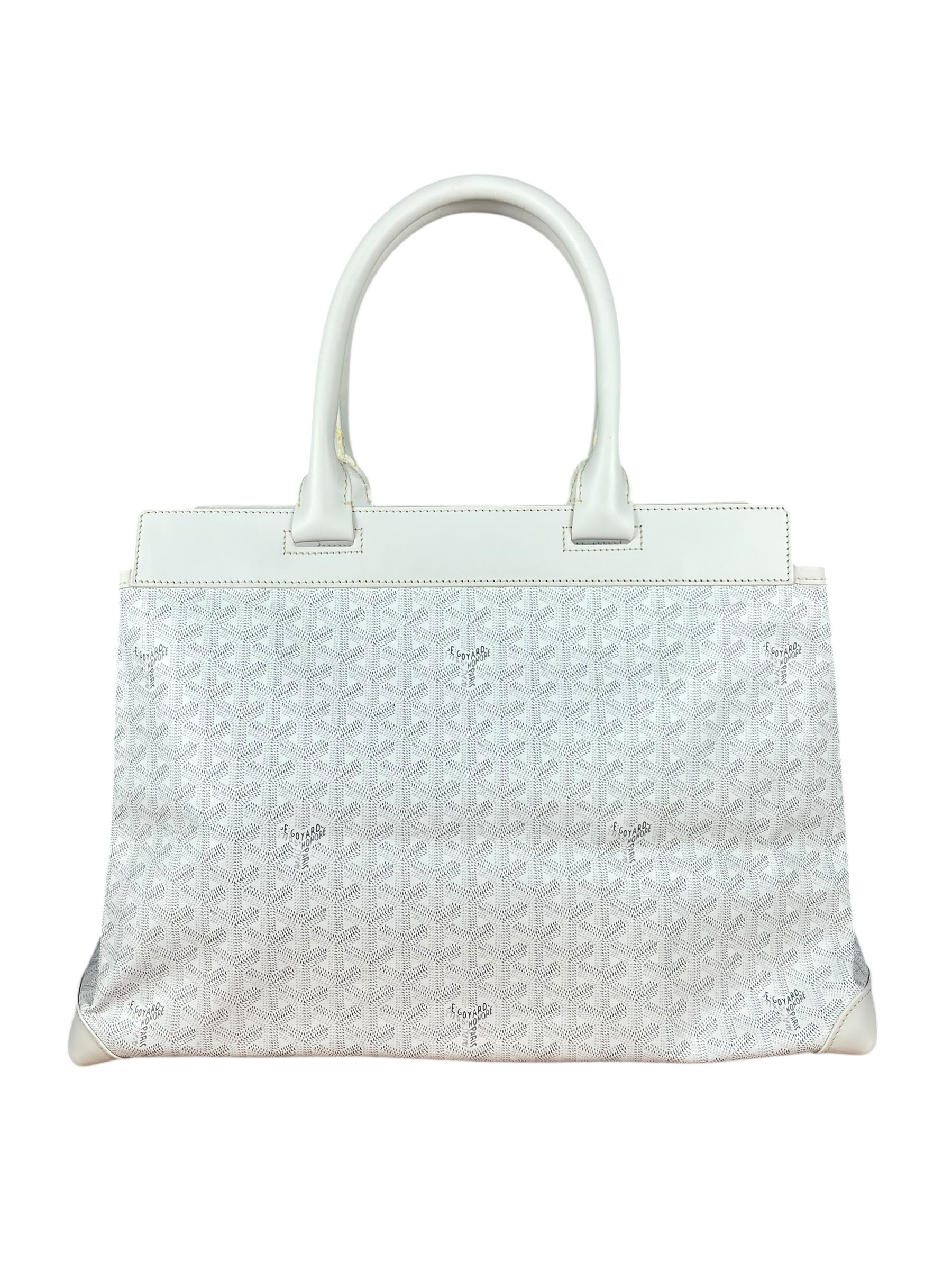 Goyard Bellechasse Goyardine MM White