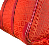 Fendi FF Vintage Boston Bag Red