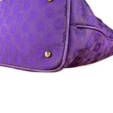 Loewe Vintage Purple Anagram Shoulder Tote