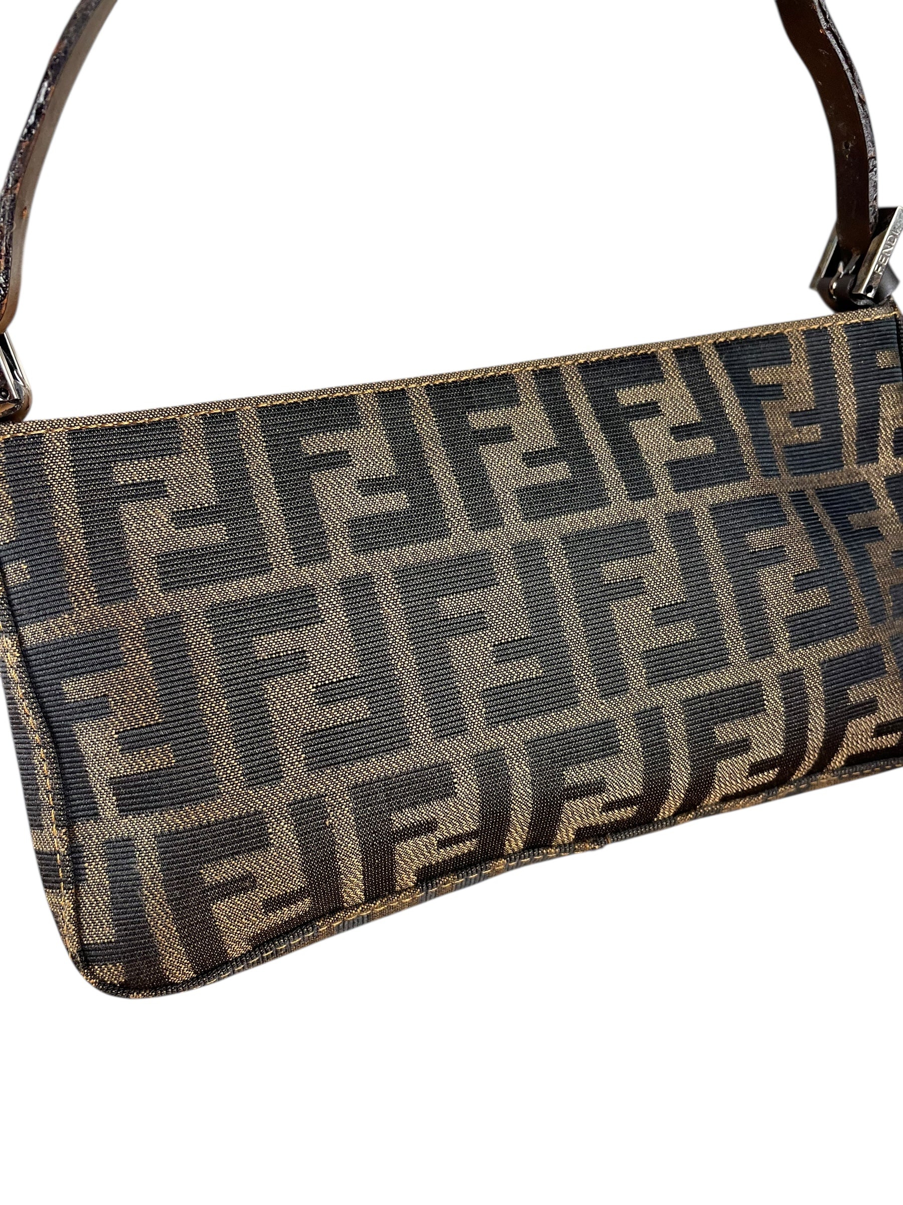 Fendi Vintage Zucca Pochette Shoulder Bag