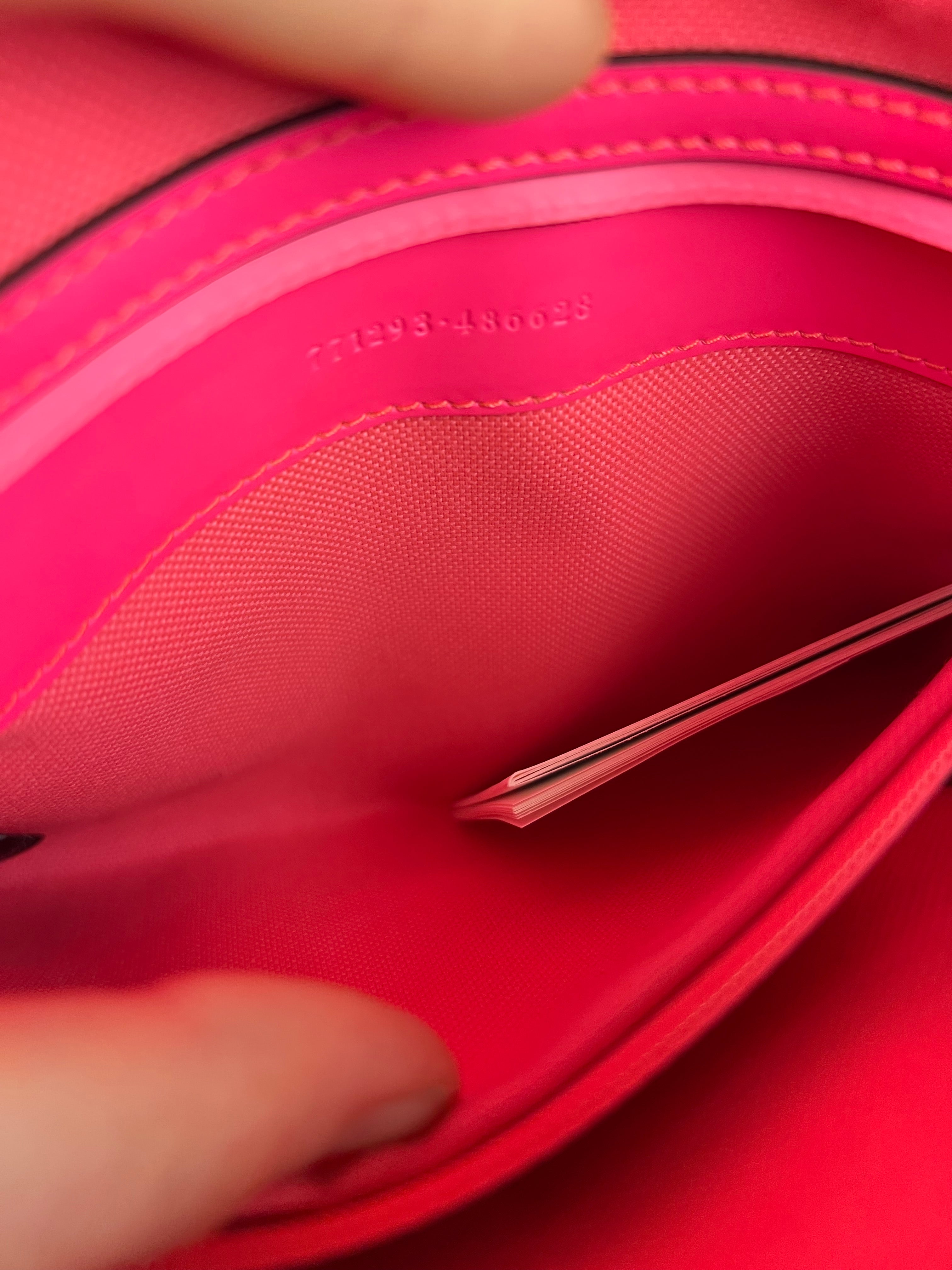 Gucci Hot Pink GG Rubber Effect Crossbody Bag