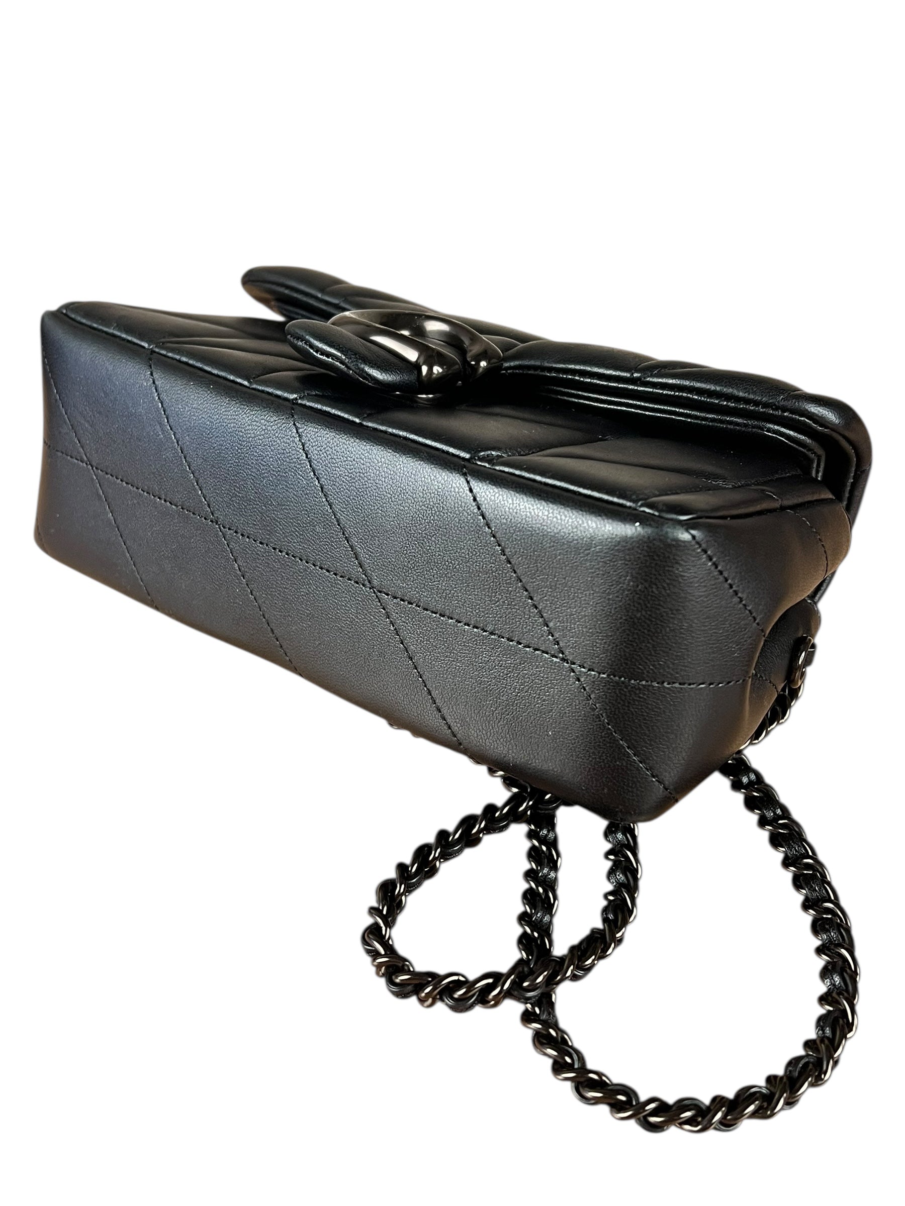 Coach Nappa Leather Black Tabby 18 Crossbody