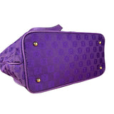 Loewe Vintage Purple Anagram Shoulder Tote