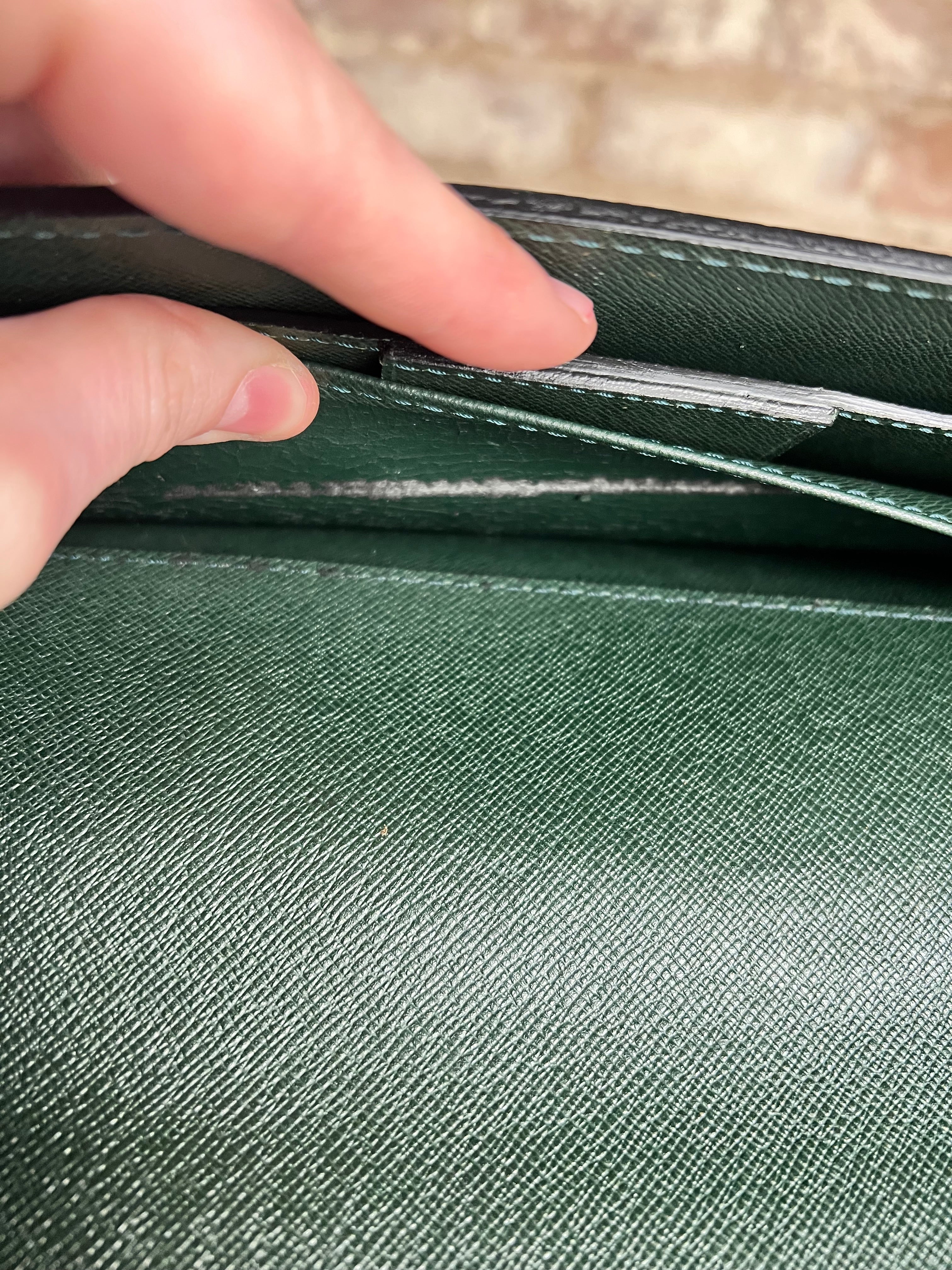 Louis Vuitton Epi Green Top Handle Briefcase