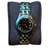 Gucci Stainless Steel Link Black Roman Numeral Dial