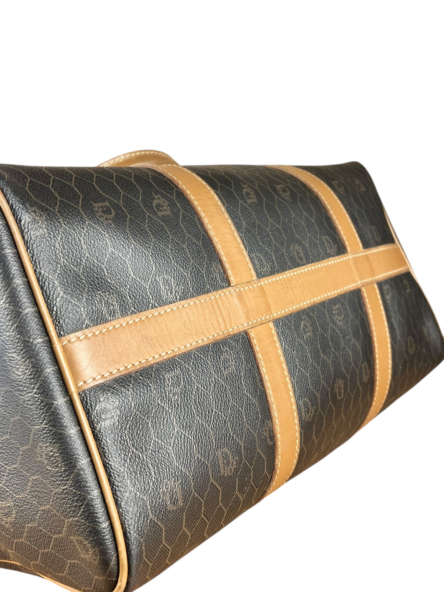 Dior Honeycomb Boston Bag Black
